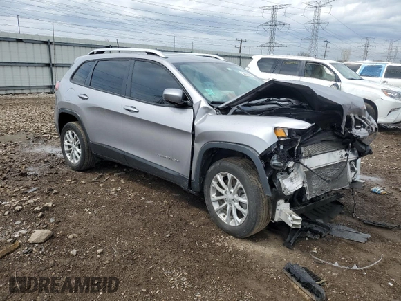 2021 Jeep Cherokee Latitude with VIN 1C4PJLCB4MD155837, listed as a Copart auction lot 54418245 with 54,232 mi miles and Salvage title. Bid and sale history available at DreamBid. Image 4.