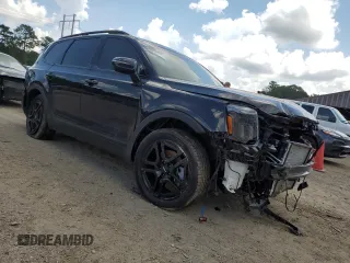2024 Kia Telluride SX Prestige X-Line with VIN 5XYP5DGC7RG544378, listed as a Copart auction lot 60993945 with 7,158 mi miles and Salvage title. Bid and sale history available at DreamBid. Image 4.