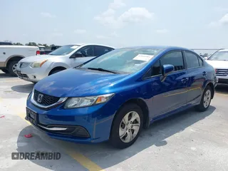 2015 Honda Civic LX with VIN 19XFB2F55FE038021, listed as a IAAI auction lot 42046984 with 109,155 mi miles. Bid and sale history available at carsss.com. Image 2.