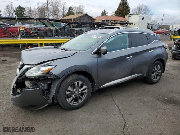 2015 Nissan Murano SL with VIN 5N1AZ2MH9FN207953, listed as a Copart auction lot 47143625 with 133,399 mi miles and Salvage Title. Bid and sale history available at carsss.com. Image 1.