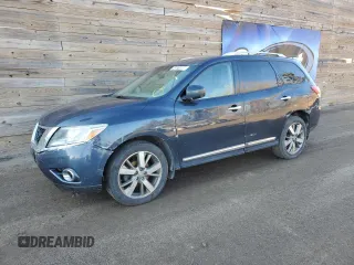 2013 Nissan Pathfinder Platinum with VIN 5N1AR2MM8DC642386, listed as a Copart auction lot 50571495 with 195,904 mi miles and Clean Title. Bid and sale history available at carsss.com. Image 1.