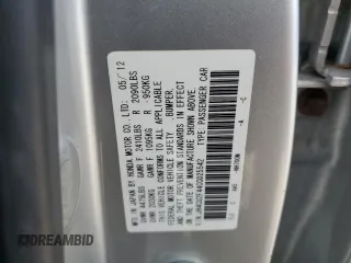 2012 Acura TSX with VIN JH4CU2F44CC025542, listed as a Copart auction lot 53869675 with 173,365 mi miles and Clean Title. Bid and sale history available at carsss.com. Image 12.
