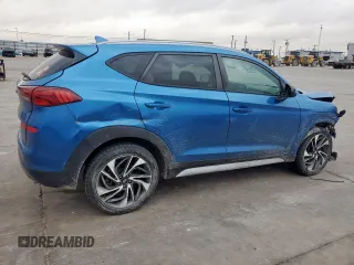 2019 Hyundai Tucson Sport z VIN KM8J33AL5KU861199, wystawiony jako Copart lot #55126555 z przebiegiem 75 432 mil mil oraz Szkoda całkowita • Salvage title. Historia ofert i sprzedaży dostępna na DreamBid. Obrazek 3.