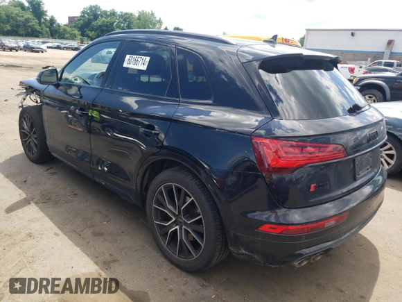 2022 Audi SQ5 Prestige with VIN WA1C4AFY1N2030814, listed as a Copart auction lot 60166714 with 35,197 mi miles and Salvage Title. Bid and sale history available at carsss.com. Image 2.
