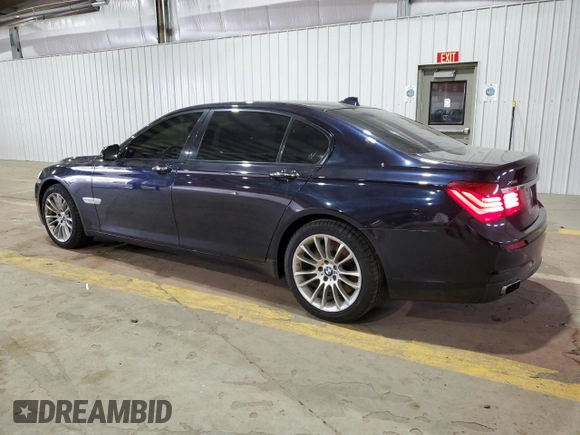2015 BMW 7 Series 750Li xDrive with VIN WBAYF8C52FD654598, listed as a Copart auction lot 55745555 with 108,958 mi miles and Salvage title. Bid and sale history available at DreamBid. Image 2.