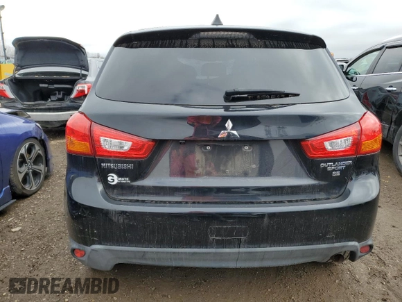 2016 Mitsubishi Outlander Sport 2.4 ES with VIN JA4AR3AW9GZ056243, listed as a Copart auction lot 80348944 with 126,930 mi miles and Salvage Title. Bid and sale history available at carsss.com. Image 6.