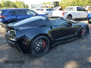 2015 Chevrolet Corvette Z06 3LZ with VIN 1G1YT2D69F5601500, listed as a Copart auction lot 67077874 with 0 mi miles and Salvage Title. Bid and sale history available at carsss.com. Image 3.