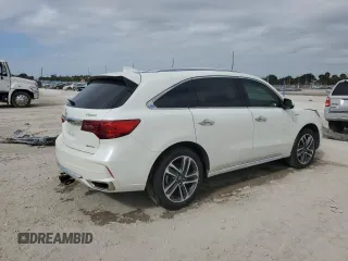 2019 Acura MDX Sport Hybrid w/Advance Pkg with VIN 5J8YD7H71KL000531, listed as a Copart auction lot 84648554 with 0 mi miles and Salvage Title. Bid and sale history available at carsss.com. Image 3.