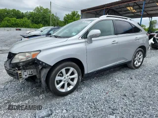 2010 Lexus RX 350 with VIN JTJZK1BA2A2407124, listed as a Copart auction lot 58036855 with 86,584 mi miles and Salvage title. Bid and sale history available at DreamBid. Image 1.