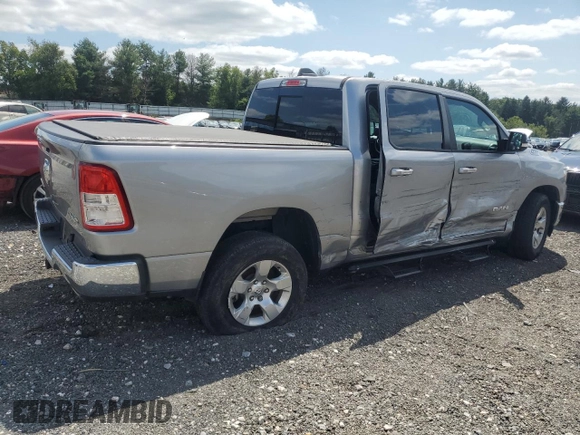 2019 Ram 1500 Big Horn/Lone Star with VIN 1C6SRFFTXKN720177, listed as a Copart auction lot 68285414 with 63,406 mi miles and Salvage Title. Bid and sale history available at carsss.com. Image 3.