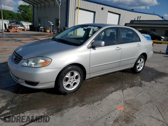2003 Toyota Corolla CE with VIN 1NXBR32E33Z188532, listed as a Copart auction lot 54832785 with 104,640 mi miles and Salvage Title. Bid and sale history available at DreamBid. Image 1.