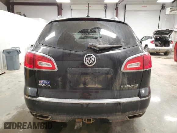 2016 Buick Enclave Leather with VIN 5GAKVBKD6GJ303280, listed as a Copart auction lot 49962345 with 175,435 mi miles and Salvage Title. Bid and sale history available at DreamBid. Image 6.