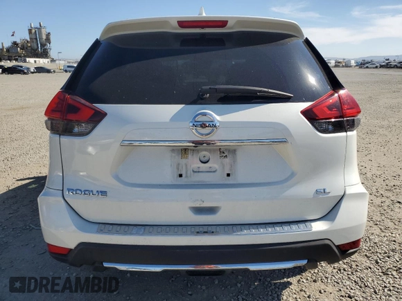 2017 Nissan Rogue S with VIN 5N1AT2MT5HC848232, listed as a Copart auction lot 52827485 with 76,005 mi miles and Salvage Title. Bid and sale history available at carsss.com. Image 6.