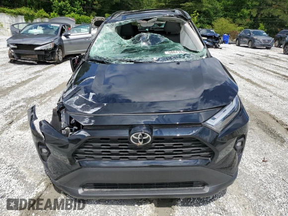 2025 Toyota RAV4 XLE Premium with VIN 2T3C1RFVXSW373756, listed as a Copart auction lot 58671675 with 3,782 mi miles and Salvage title. Bid and sale history available at DreamBid. Image 5.