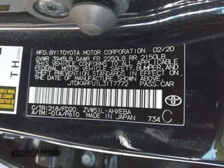 2020 Toyota Prius L Eco z VIN JTDKARFU1L3117772, wystawiony jako IAAI lot #40077005 z przebiegiem 71 892 mil mil oraz . Historia ofert i sprzedaży dostępna na DreamBid. Obrazek 9.