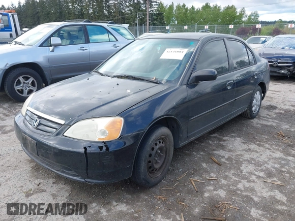 2002 Honda Civic LX with VIN 1HGES16552L060982, listed as a IAAI auction lot 42141884 with 202,659 mi miles and . Bid and sale history available at DreamBid. Image 2.