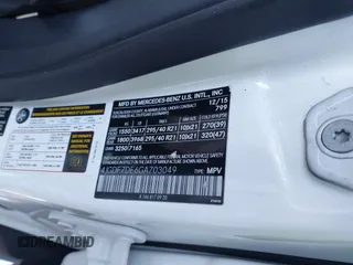 2016 Mercedes-Benz GL with VIN 4JGDF7DE6GA703049, listed as a IAAI auction lot 41063570 with 116,736 mi miles. Bid and sale history available at carsss.com. Image 9.