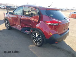 2019 Nissan Kicks SV with VIN 3N1CP5CU3KL493055, listed as a IAAI auction lot 41313642 with 57,520 mi miles. Bid and sale history available at carsss.com. Image 3.