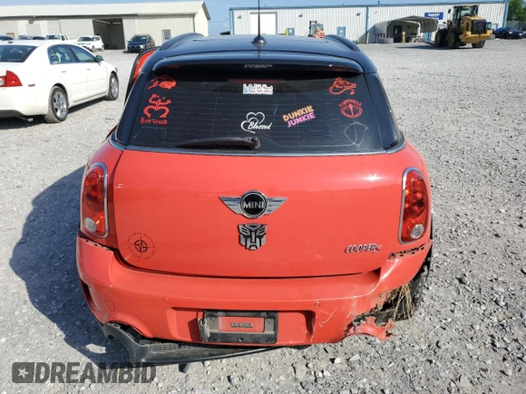 2012 MINI Countryman S with VIN WMWZC3C50CWL82827, listed as a Copart auction lot 57154755 with 149,751 mi miles and Salvage title. Bid and sale history available at DreamBid. Image 6.