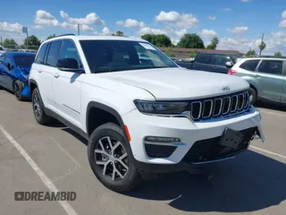 2025 Jeep Grand Cherokee Limited with VIN 1C4RJHBG3SC311453, listed as a IAAI auction lot 42259307 with 607 mi miles and . Bid and sale history available at DreamBid. Image 1.