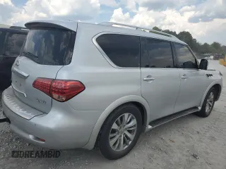 2017 Infiniti QX80 with VIN JN8AZ2NE0H9150244, listed as a Copart auction lot 69661914 with 0 mi miles and Salvage Title. Bid and sale history available at carsss.com. Image 3.