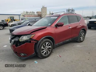 2015 Nissan Rogue SL with VIN 5N1AT2MTXFC762234, listed as a Copart auction lot 50433655 with 168,779 mi miles and Salvage Title. Bid and sale history available at carsss.com. Image 1.