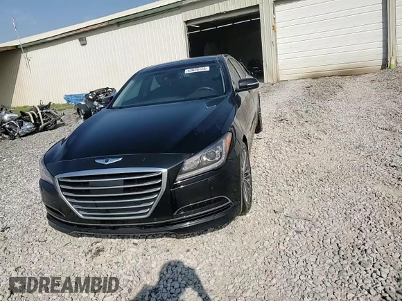 2015 Hyundai Genesis 3.8L with VIN KMHGN4JEXFU086268, listed as a Copart auction lot 53620125 with 111,138 mi miles and Salvage Title. Bid and sale history available at carsss.com. Image 13.