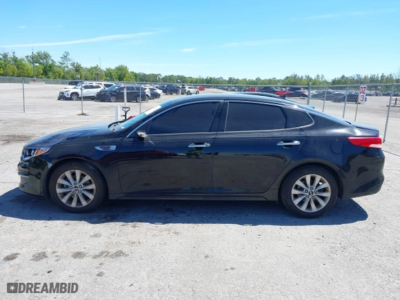 2017 Kia Optima EX with VIN 5XXGU4L35HG142807, listed as a IAAI auction lot 41856251 with 104,634 mi miles. Bid and sale history available at carsss.com. Image 14.