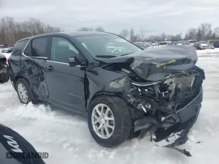 2022 Chevrolet Equinox LT with VIN 3GNAXUEV8NS228668, listed as a Copart auction lot 46578175 with 38,436 mi miles and Salvage Title. Bid and sale history available at carsss.com. Image 4.