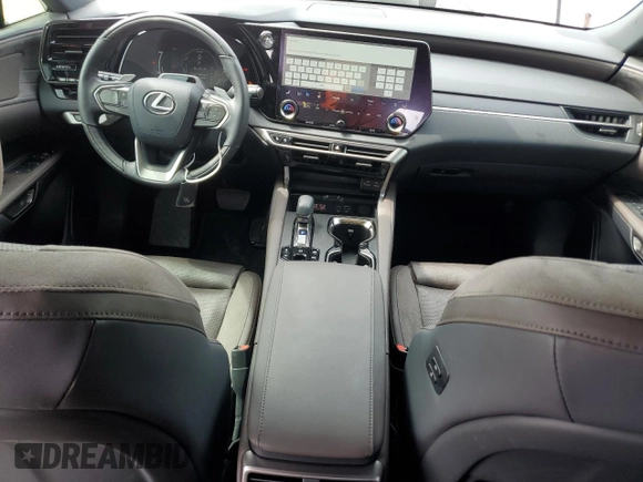2024 Lexus RX 450h+ Luxury with VIN JTJCJMGA2R2012259, listed as a Copart auction lot 55716775 with 23,943 mi miles and Salvage title. Bid and sale history available at DreamBid. Image 8.