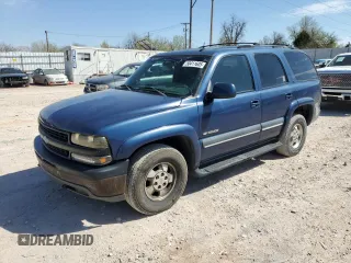 2002 Chevrolet Tahoe LS with VIN 1GNEK13Z02J267949, listed as a Copart auction lot 50411605 with 236,605 mi miles and Salvage title. Bid and sale history available at DreamBid. Image 1.