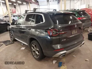 2022 BMW X3 xDrive30i with VIN 5UX53DP09N9K75829, listed as a IAAI auction lot 41646561 with Not Provided miles and . Bid and sale history available at DreamBid. Image 3.