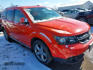 2017 Dodge Journey Crossroad Plus with VIN 3C4PDCGB3HT705403, listed as a IAAI auction lot 41556876 with 170,020 mi miles. Bid and sale history available at carsss.com. Image 1.