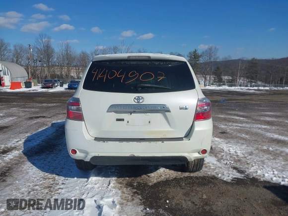 2010 Toyota Highlander Hybrid with VIN JTEBW3EH7A2041461, listed as a IAAI auction lot 41404907 with 192,670 mi miles. Bid and sale history available at carsss.com. Image 16.