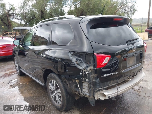 2018 Nissan Pathfinder S with VIN 5N1DR2MN1JC640710, listed as a IAAI auction lot 41589166 with 93,554 mi miles and . Bid and sale history available at DreamBid. Image 3.