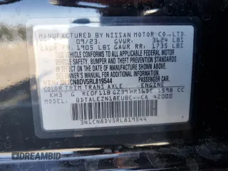 2024 Nissan Versa S с VIN 3N1CN8DV5RL819544, выставлен на аукционе Copart как лот 56370645 с пробегом 32 034 миль миль и Списание • Salvage title. История ставок и продаж доступна на DreamBid. Изображение 12.