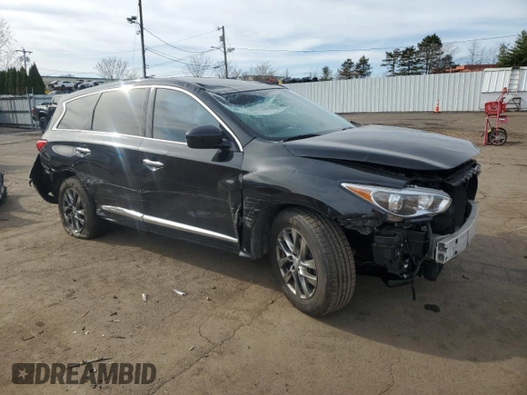 2015 Infiniti QX60 with VIN 5N1AL0MMXFC542315, listed as a Copart auction lot 51529225 with 128,459 mi miles and Salvage Title. Bid and sale history available at carsss.com. Image 4.
