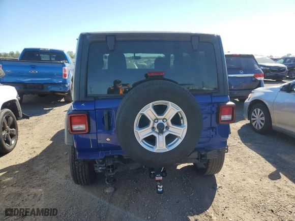2018 Jeep Wrangler Unlimited Sport with VIN 1C4HJXDNXJW252254, listed as a Copart auction lot 73771424 with 71,772 mi miles and Salvage Title. Bid and sale history available at carsss.com. Image 6.