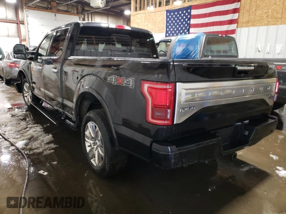 2015 Ford F-150 XLT with VIN 1FTFW1EG9FFD09525, listed as a Copart auction lot 52586755 with 93,817 mi miles and Salvage Title. Bid and sale history available at carsss.com. Image 2.