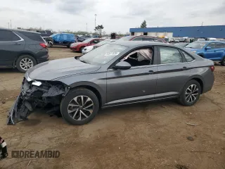 2023 Volkswagen Jetta S with VIN 3VW5M7BU2PM050809, listed as a Copart auction lot 54911535 with 42,638 mi miles and Salvage title. Bid and sale history available at DreamBid. Image 1.