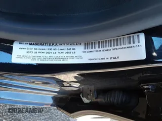 2019 Maserati Ghibli S Q4 GranSport with VIN ZAM57YTS2K1336433, listed as a Copart auction lot 76660973 with Not Provided miles. Bid and sale history available at carsss.com. Image 13.