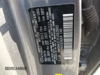 2015 Hyundai Genesis 3.8L with VIN KMHGN4JE2FU063843, listed as a Copart auction lot 68433684 with 152,730 mi miles and Salvage Title. Bid and sale history available at carsss.com. Image 12.
