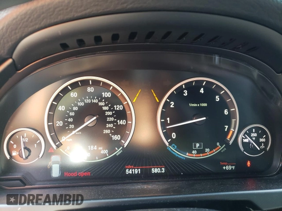 2017 BMW X5 xDrive35i with VIN 5UXKR0C37H0X80867, listed as a Copart auction lot 58697515 with 54,191 mi miles and Salvage title. Bid and sale history available at DreamBid. Image 9.