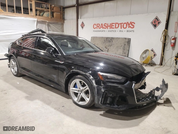 2021 Audi A5 Sportback S line Premium with VIN WAUDACF53MA044669, listed as a Copart auction lot 42543555 with NaN miles and Salvage Title. Bid and sale history available at carsss.com. Image 4.