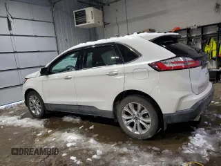 2022 Ford Edge Titanium with VIN 2FMPK4K93NBA63381, listed as a Copart auction lot 45031605 with 24,075 mi miles and Salvage Title. Bid and sale history available at carsss.com. Image 2.