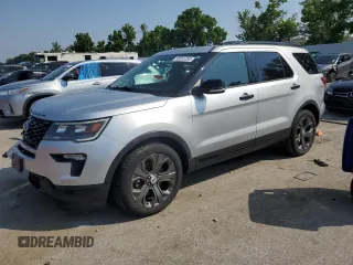 2018 Ford Explorer Sport with VIN 1FM5K8GT0JGA33518, listed as a Copart auction lot 58261255 with 78,074 mi miles and Salvage title. Bid and sale history available at DreamBid. Image 1.
