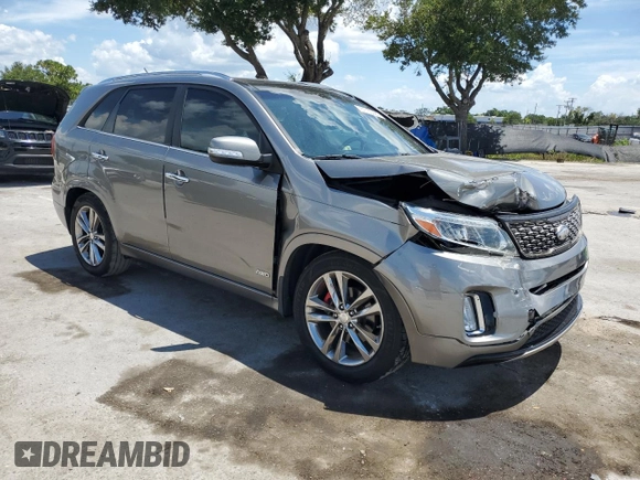 2014 Kia Sorento SX Limited with VIN 5XYKWDA71EG475877, listed as a Copart auction lot 61130985 with 183,941 mi miles and Salvage title. Bid and sale history available at DreamBid. Image 4.