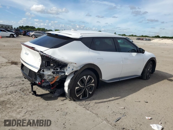 2022 Kia EV6 Wind with VIN KNDC3DLC9N5084122, listed as a Copart auction lot 72189524 with 26,099 mi miles and Salvage Title. Bid and sale history available at carsss.com. Image 3.