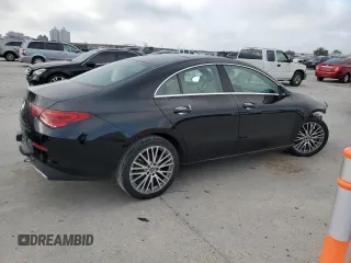 2020 Mercedes-Benz CLA with VIN W1K5J4GB7LN095865, listed as a Copart auction lot 48566433 with 15,124 mi miles. Bid and sale history available at carsss.com. Image 3.