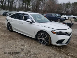 2023 Honda Civic Sedan Touring with VIN 2HGFE1F99PH308220, listed as a Copart auction lot 46050355 with 23,972 mi miles and Non Repairable. Bid and sale history available at carsss.com. Image 4.